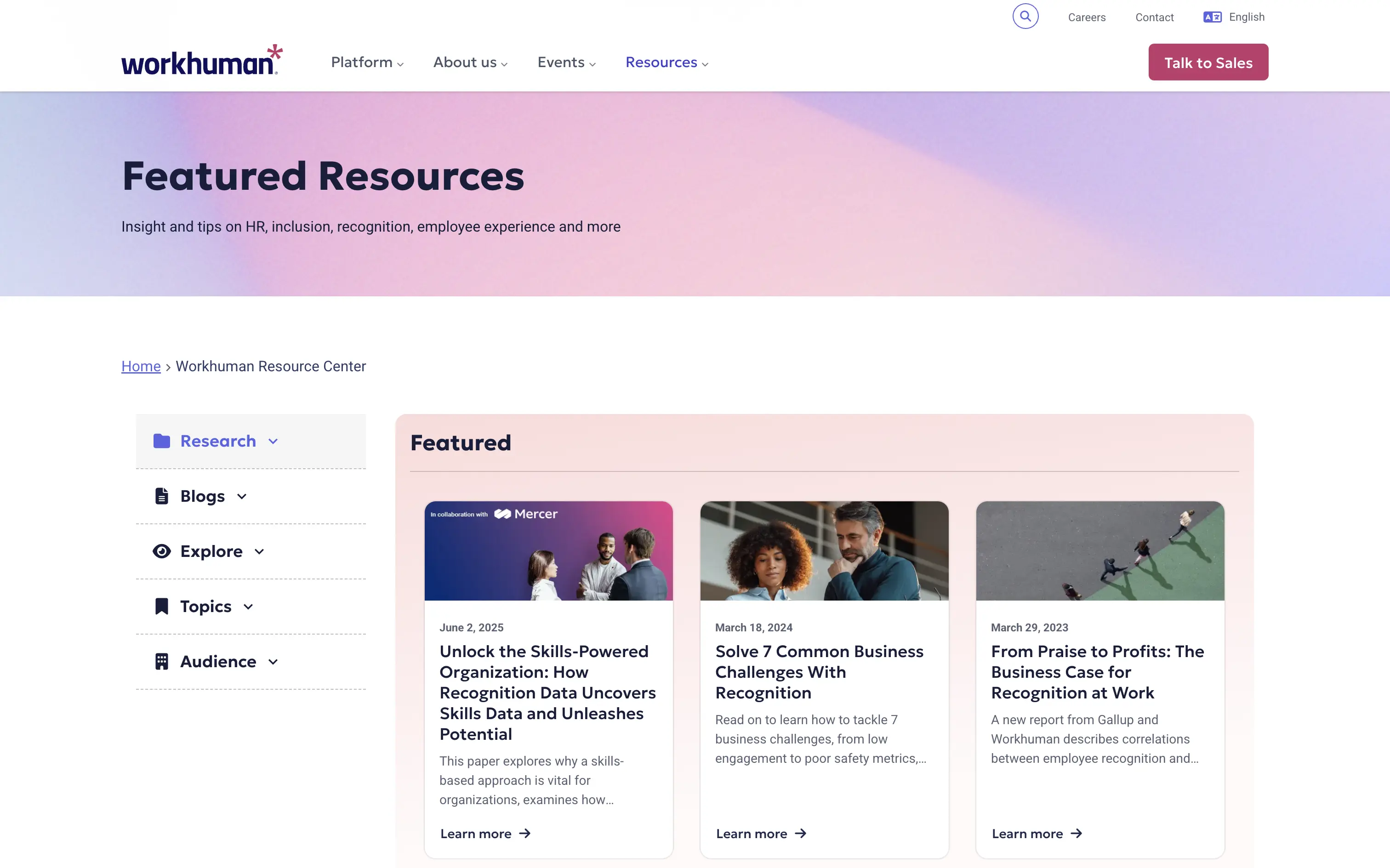 Workhuman featured resources