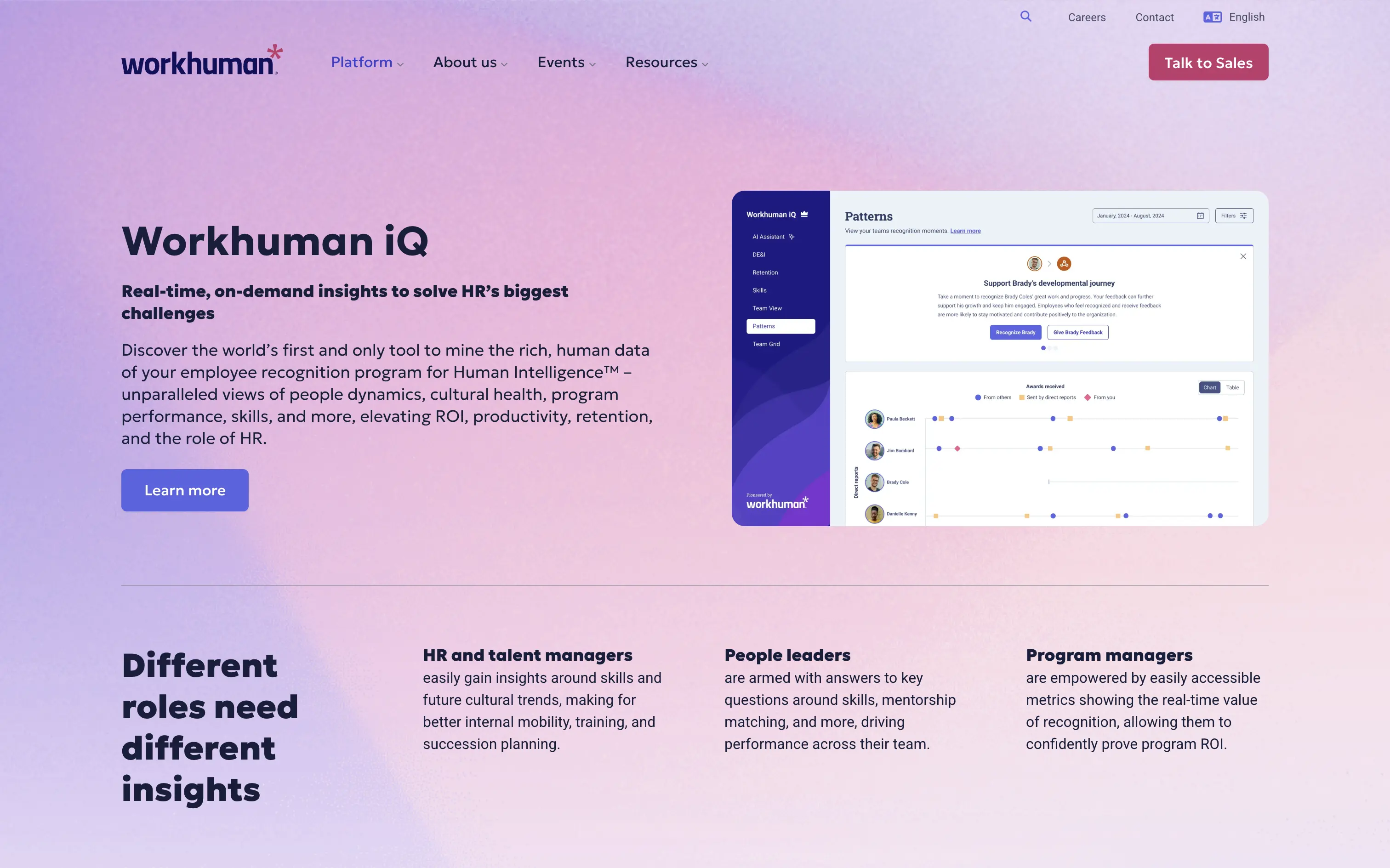 Workhuman iQ product